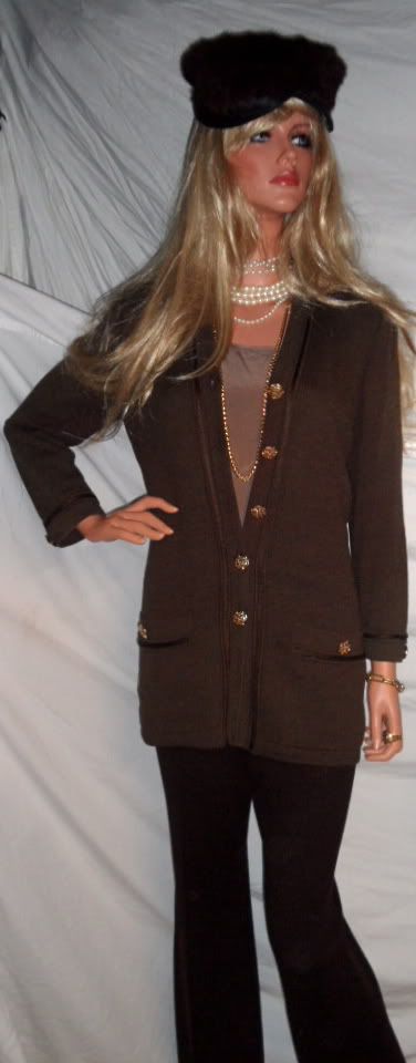 ST JOHN KNIT sz4 Brown Santana ...